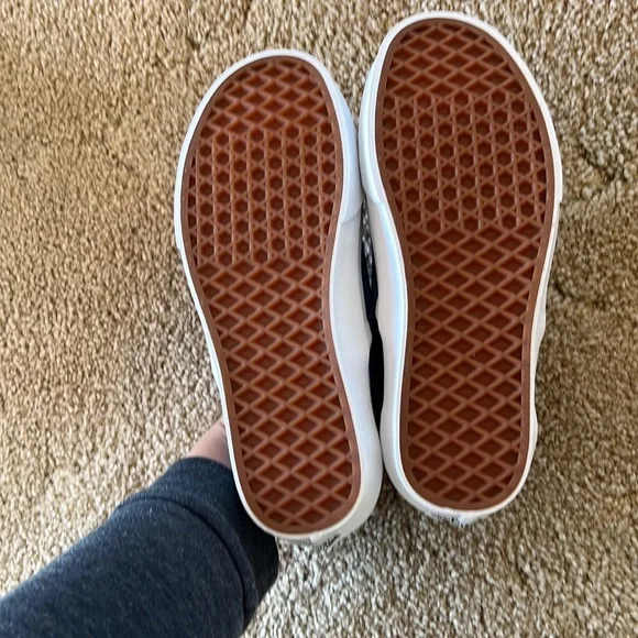 VANS classic slip on (MEADOW APPLIQUE) MOONLIGHT BLUE/TRUE WHITE NWT sz 7 - Picture 6 of 6